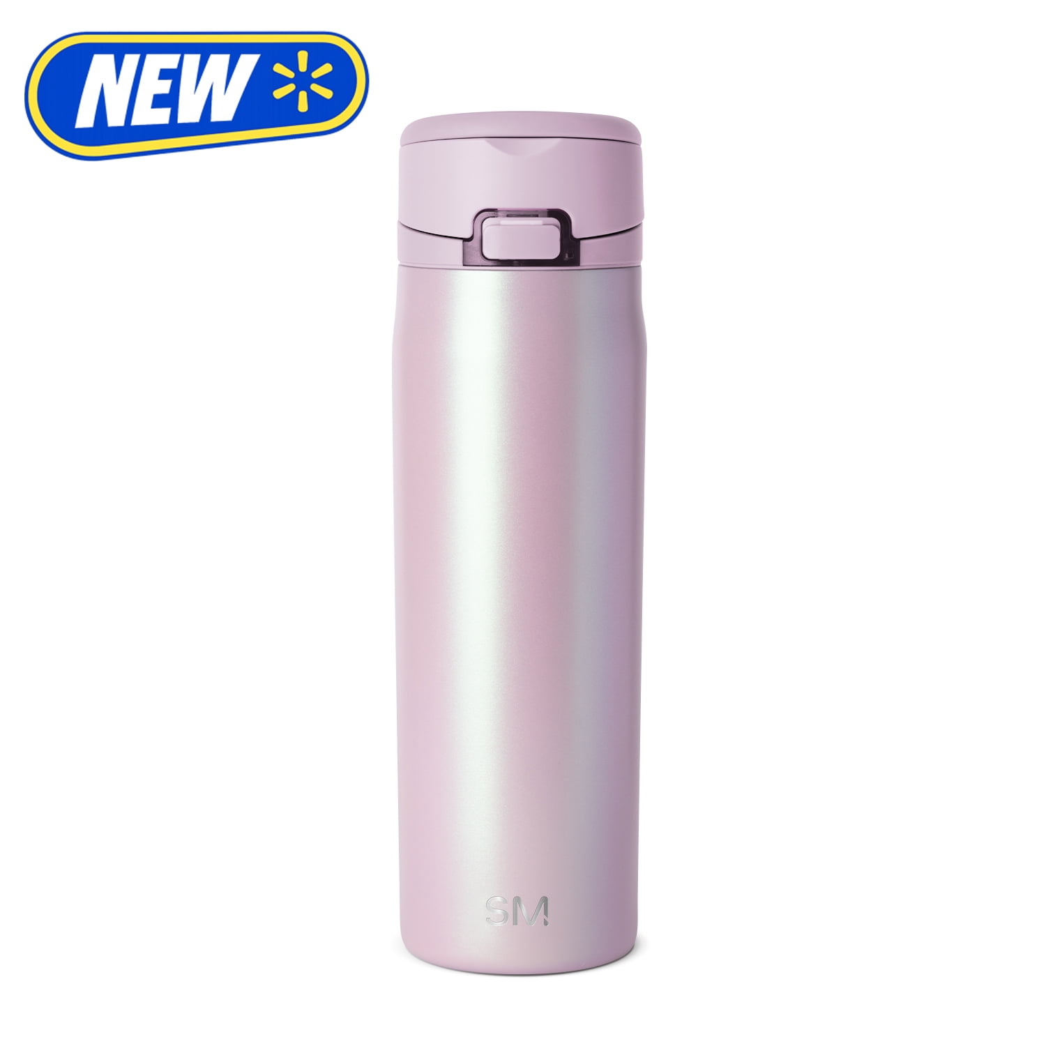 Simple Modern 22 fl oz Insulated Stainless Steel Mesa Loop Water Bottle with Covered Straw|Lavender Mist Pearl