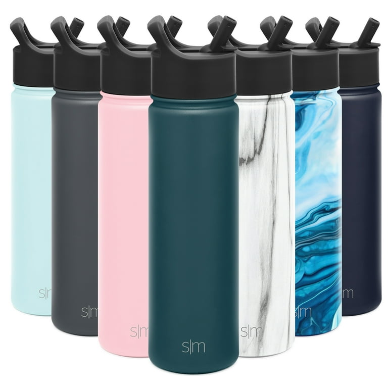 Simple Modern Summit 10 oz Blue, Pink and Multi-color Double Wall Vacuum  Insulated Stainless Steel Water Bottle with Wide Mouth and Straw Lid. 