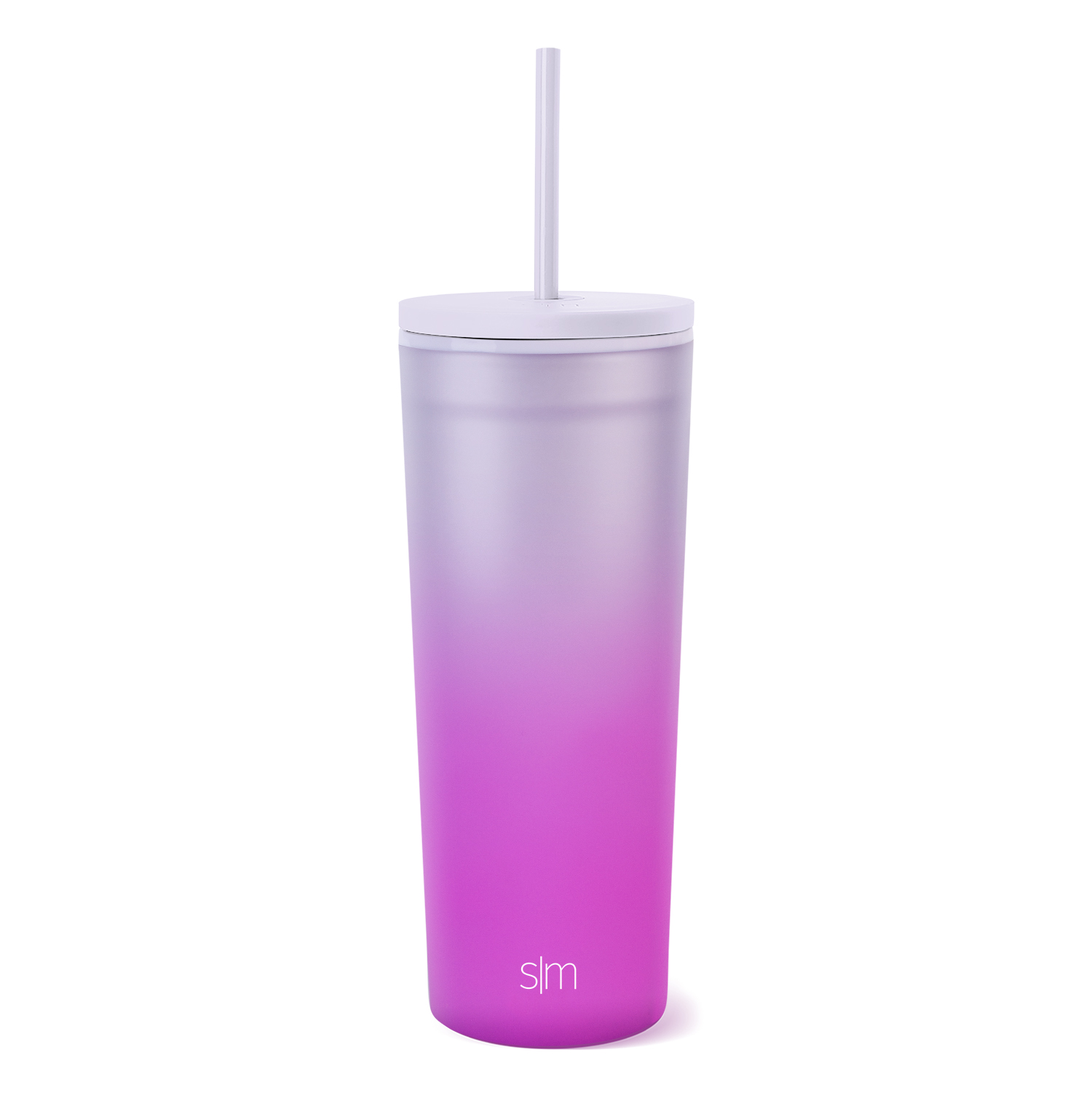 Simple Modern 24 fl oz Double Wall Plastic Classic Tumbler with Lid and Straw|Electric Lavender - image 1 of 6