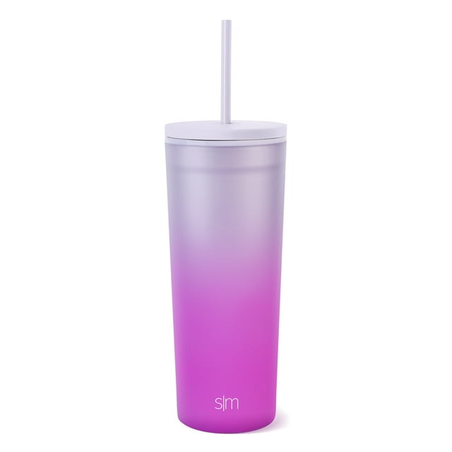 Simple Modern 24 fl oz Double Wall Plastic Classic Tumbler with Lid and Straw|Electric Lavender