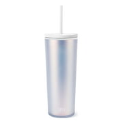 Simple Modern 20 Fluid Ounces Voyager Insulated Stainless Steel Tumbler  with Straw - Midnight Black 