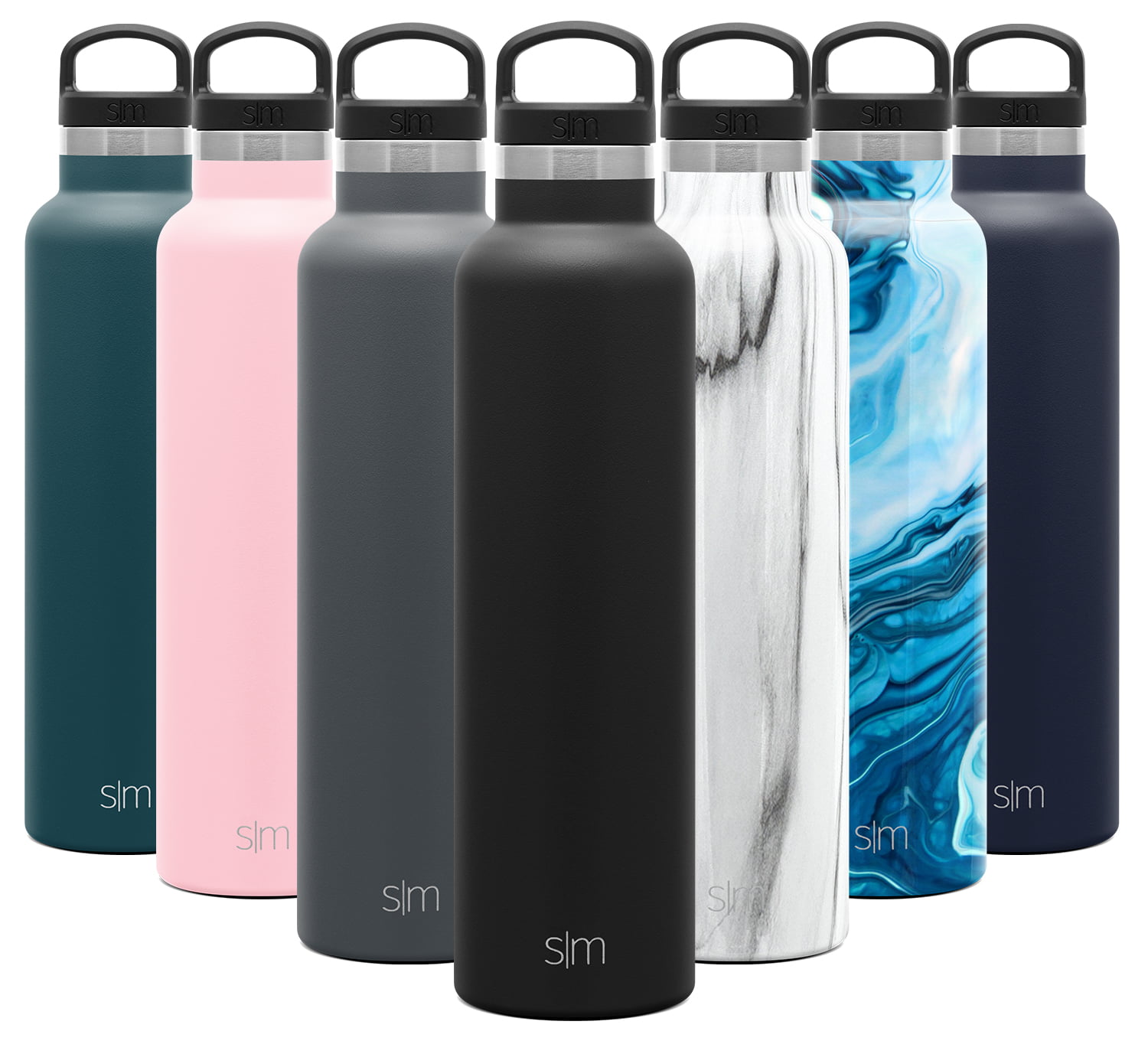 Simple Modern 12oz Bolt Sports Water Bottle - Stainless Steel Kids Flask -  Double Wall Insulated Reusable - Small Leakproof Thermos -Twilight 