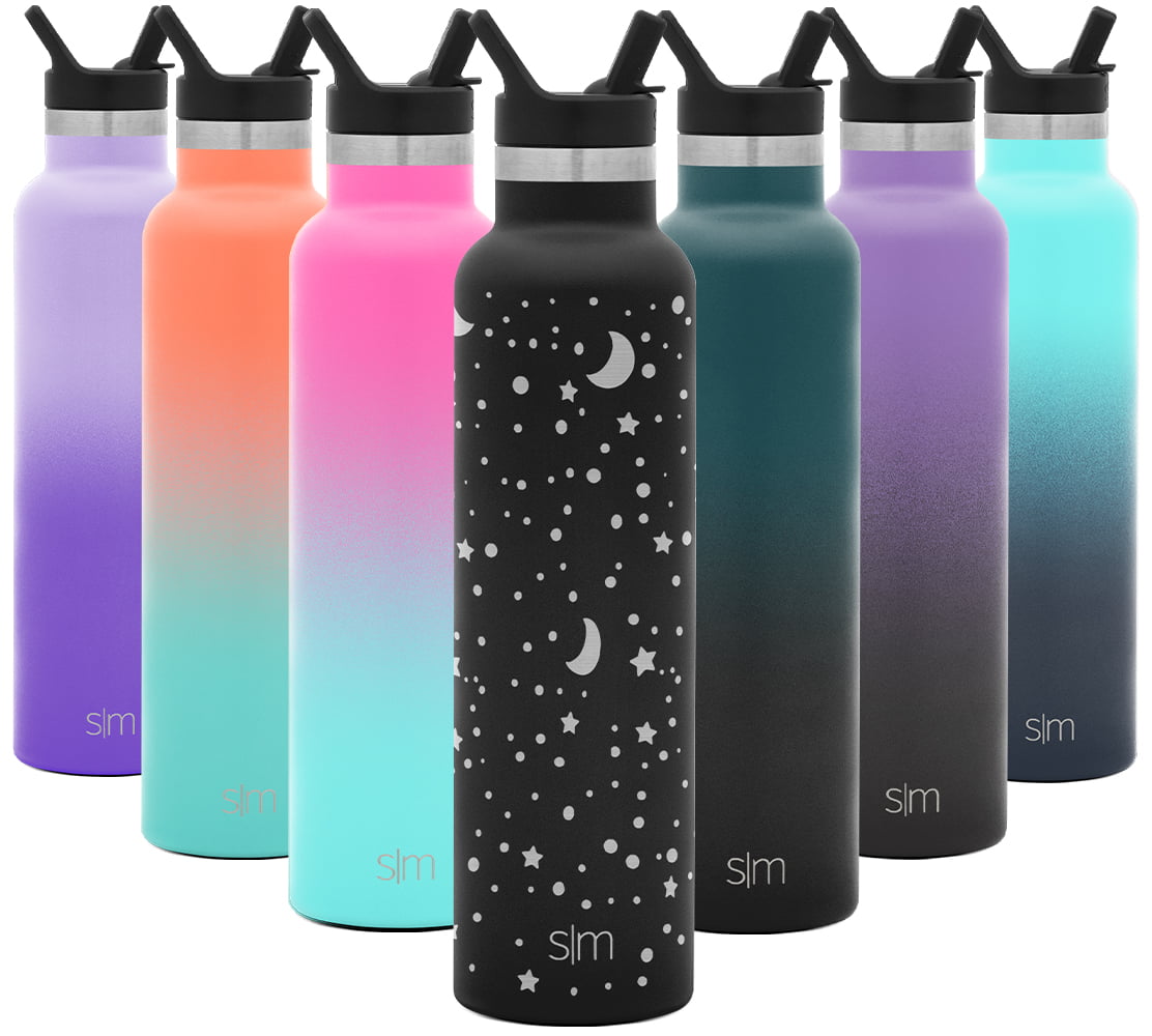 Slim Fit Water Bottle With Straw Lid - 24 oz.