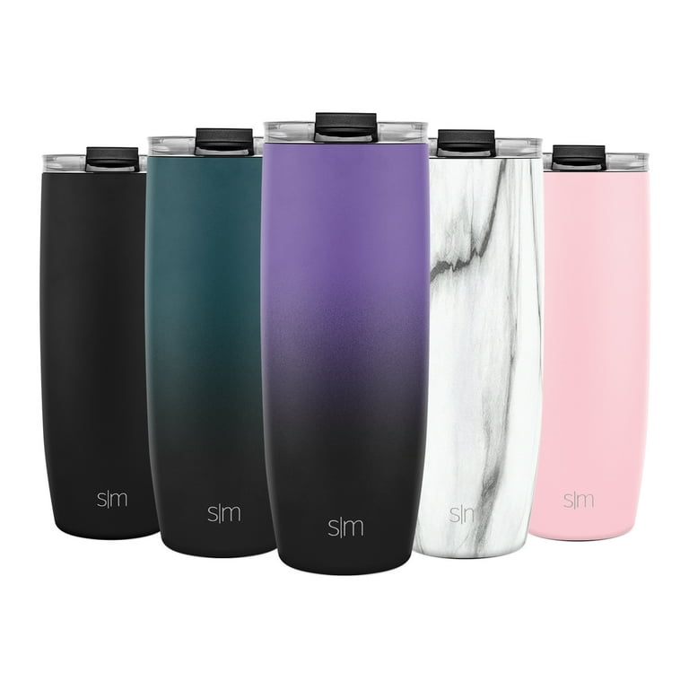 Simple Modern 24 oz Classic Tumbler with Straw & Flip Lid - 18/8 Stainless  Steel Water Bottle -Sunshine 