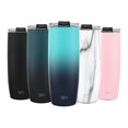 thumbnail image 1 of Simple Modern 24oz Voyager Travel Mug Tumbler w/ Clear Flip Lid & Straw - Coffee Cup Vacuum Insulated Flask 18/8 Stainless Steel Hydro Water Bottle Ombre: Bermuda Deep, 1 of 7