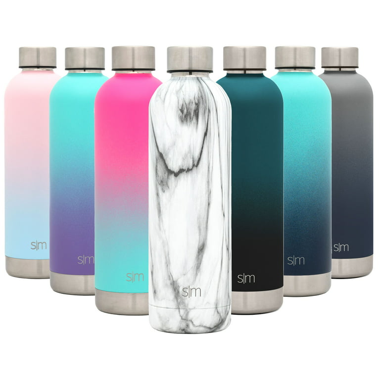 1pc Simple Modern Gradient Color Plastic Sports Water Bottle
