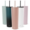 thumbnail image 1 of Simple Modern 28 fl oz Stainless Steel Classic Tumbler with Lid and Straw|Mauve Me, 1 of 2