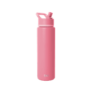 Simple Modern 30 fl oz Insulated Stainless Steel Summit Wide Mouth Water Bottle with Straw Lid | Pink Velvet