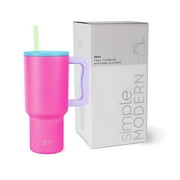 Simple Modern 30 fl oz Insulated Stainless Steel Trek Tumbler with Straw Lid | 80s Mix
