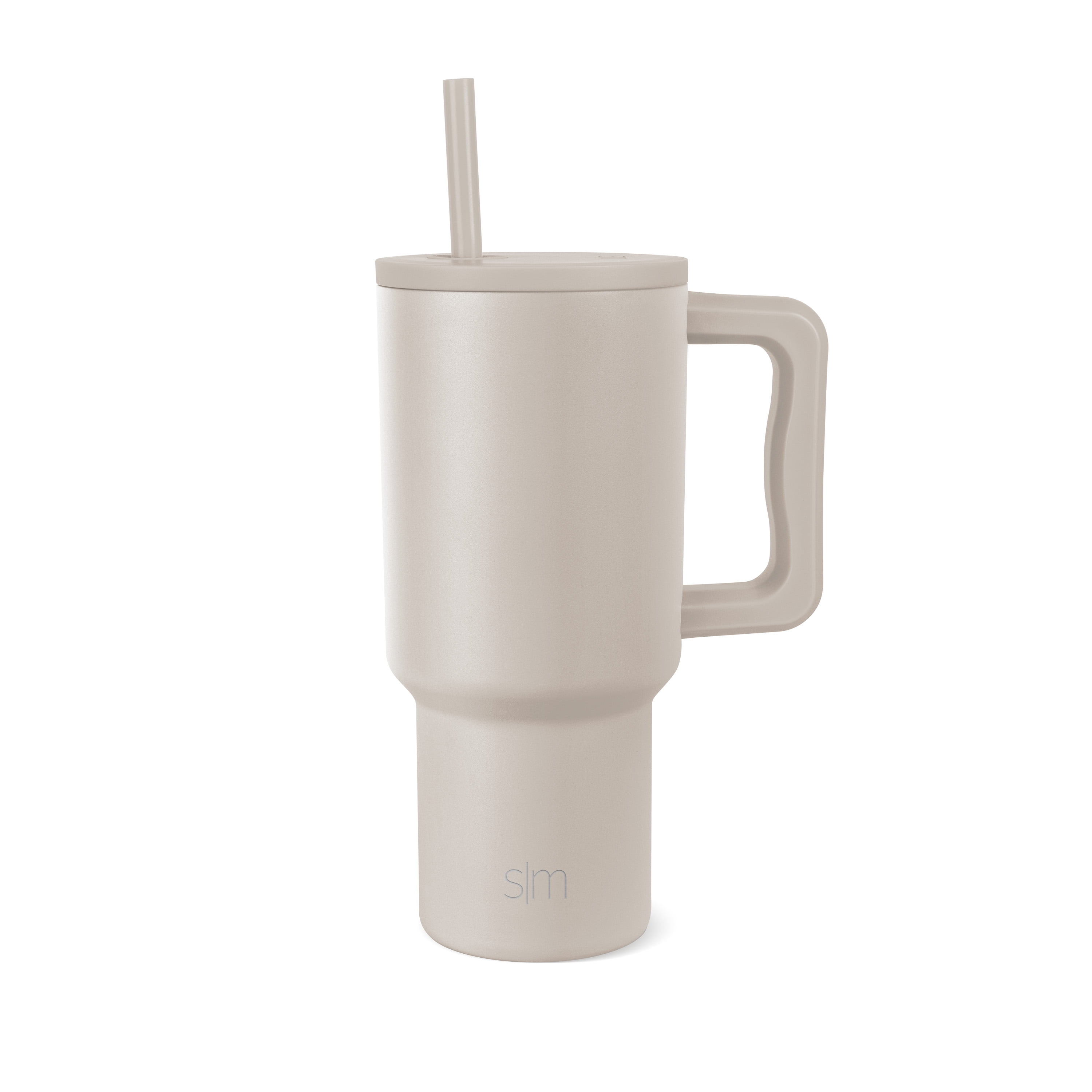 Simple Modern 30 fl oz Insulated Stainless Steel Trek Tumbler with Straw Lid|Almond Birch