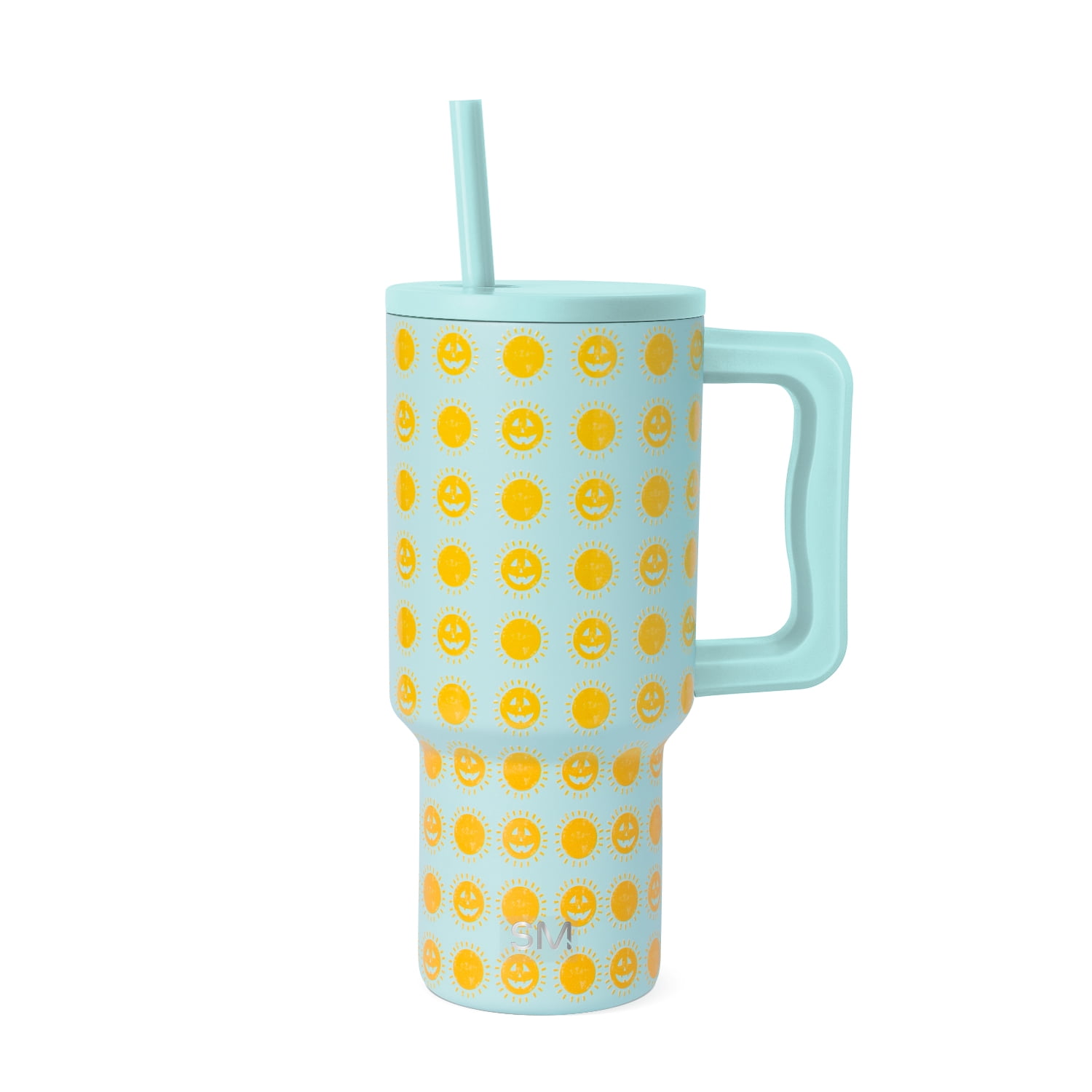 Simple Modern 30 fl oz Insulated Stainless Steel Trek Tumbler with Straw Lid|Poolside Pumpkin