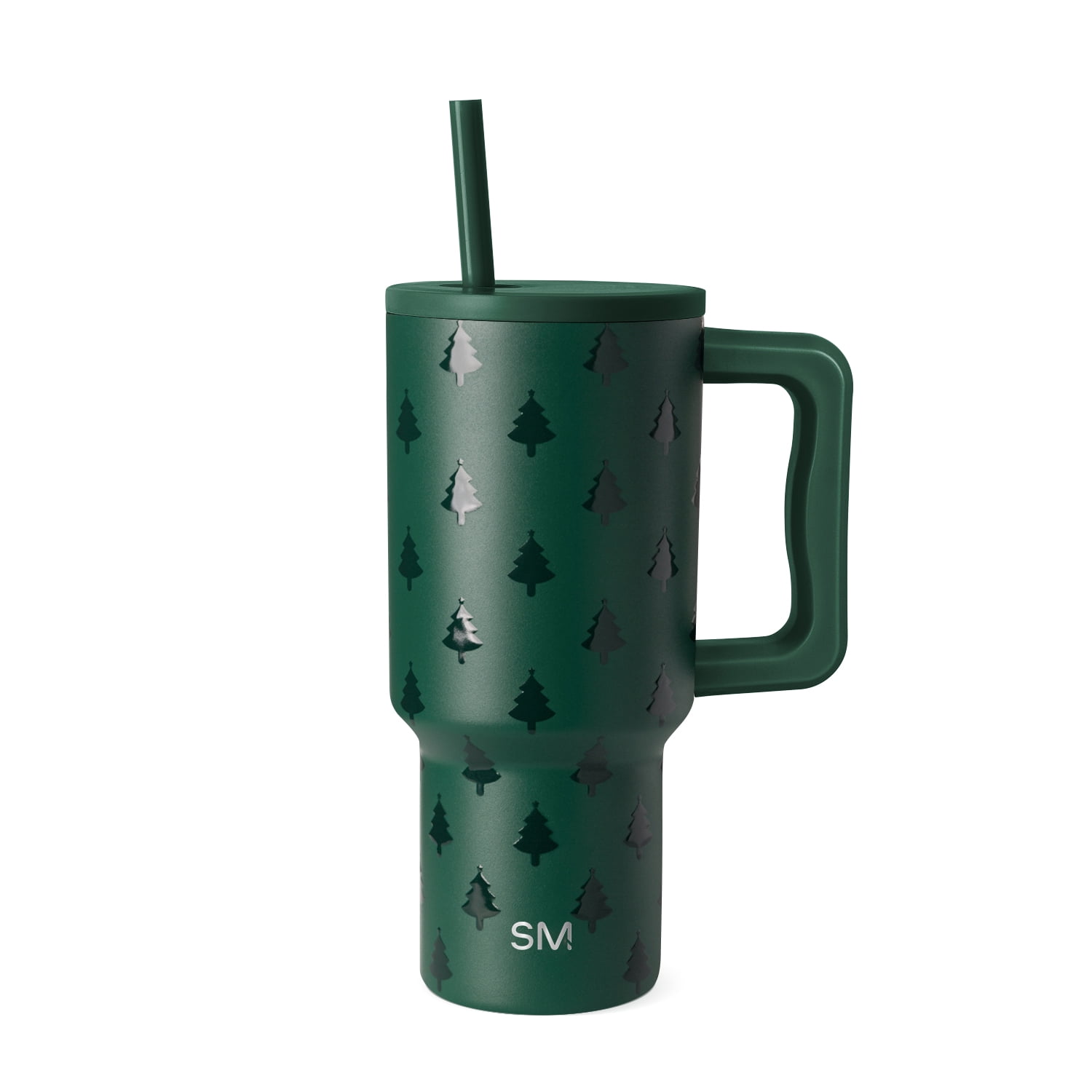 Simple Modern 30 fl oz Insulated Stainless Steel Trek Tumbler with Straw Lid | Winter Forest