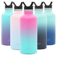 thumbnail image 1 of Simple Modern 32oz Ascent Water Bottle With Straw Lid - Stainless Steel Hydro Tumbler Flask - Double Wall Vacuum Insulated Small Reusable Metal Leakproof Ombre: Sorbet, 1 of 7