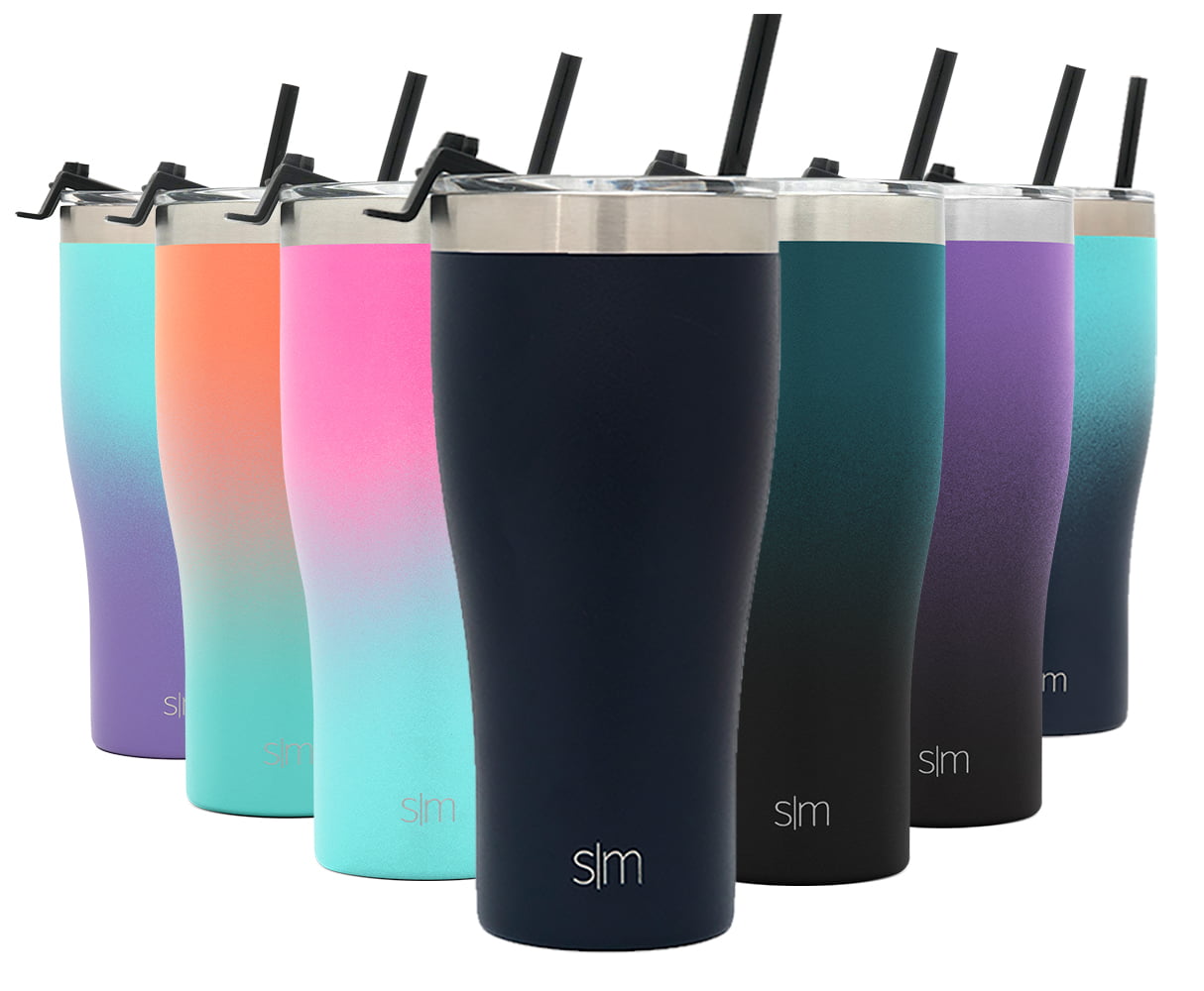 Cool Gear 3-Pack Modern Tumbler with Reusable Straw | Dishwasher Safe, Cup  Holder Friendly, Spillproof, Double-Wall Insulated Travel Tumbler | Printed