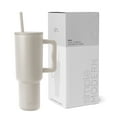 thumbnail image 1 of Simple Modern 40 fl oz Insulated Stainless Steel Trek Tumbler with Straw Lid | Almond Birch, 1 of 8