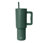Simple Modern 40 fl oz Insulated Stainless Steel Trek Tumbler with Straw Lid | Forest