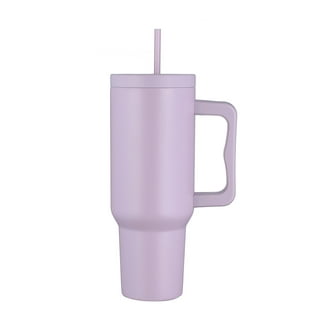 Vikakiooze Children's Cup Simple Modern Mug Tumbler with Handle and Straw  Lid-Insulated Reusable Leakproof Stainless Steel Water Bottle Large Tumbler