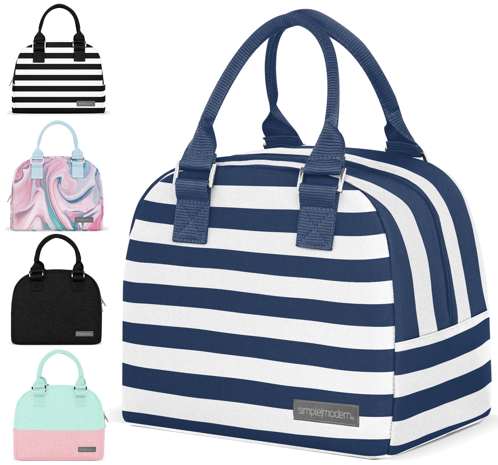Simple Modern 5L Very Mia Lunch Bag for Women - Insulated Lunch Box  Stripes: Nautical 