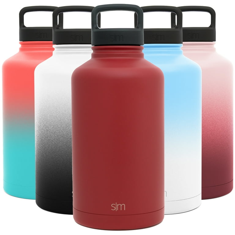 Insulated Red Black Ombre One Gallon Water Jug