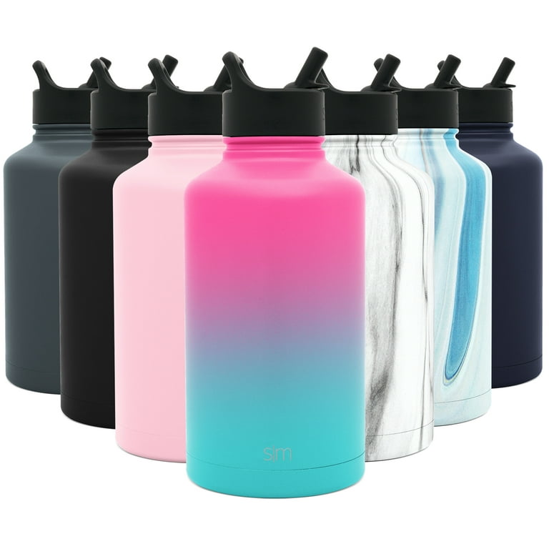 Summit Water Bottle with Straw Lid, Chug Lid, and Handle Lid