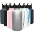 thumbnail image 1 of Simple Modern 64 oz Summit Water Bottle with Straw Lid - Hydro Vacuum Insulated Flask Double Wall Half Gallon Chug Jug - 18/8 Stainless Steel -Simple Stainless, 1 of 7