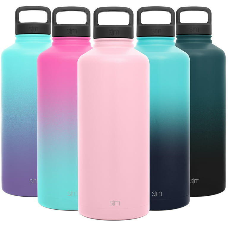 Simple Modern 84 Oz. Summit Water Bottle - Large Stainless Steel Half  Gallon Flask with 2 Lids - Wide Mouth Double Wall Vacuum Insulated Pink  Leakproof -Blush Pink 