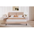 thumbnail image 1 of Simple Modern Camel Plush Soft Bed Comfortable Backrest Bedroom Bed,King, 1 of 10