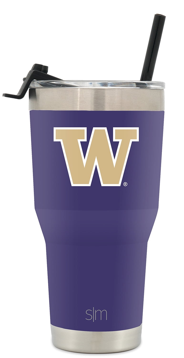 Simple Modern College 30oz. Cruiser Tumbler with Straw & Closing Lid -  Washington Huskies - 18/8 Stainless Steel Vacuum Insulated NCAA University  Cup