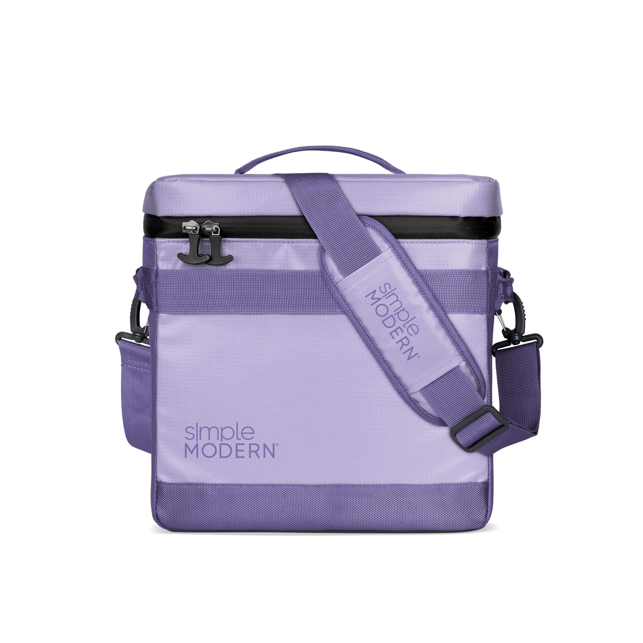 Electric Lavender 12-Can Insulated Polyester Cooler Bag