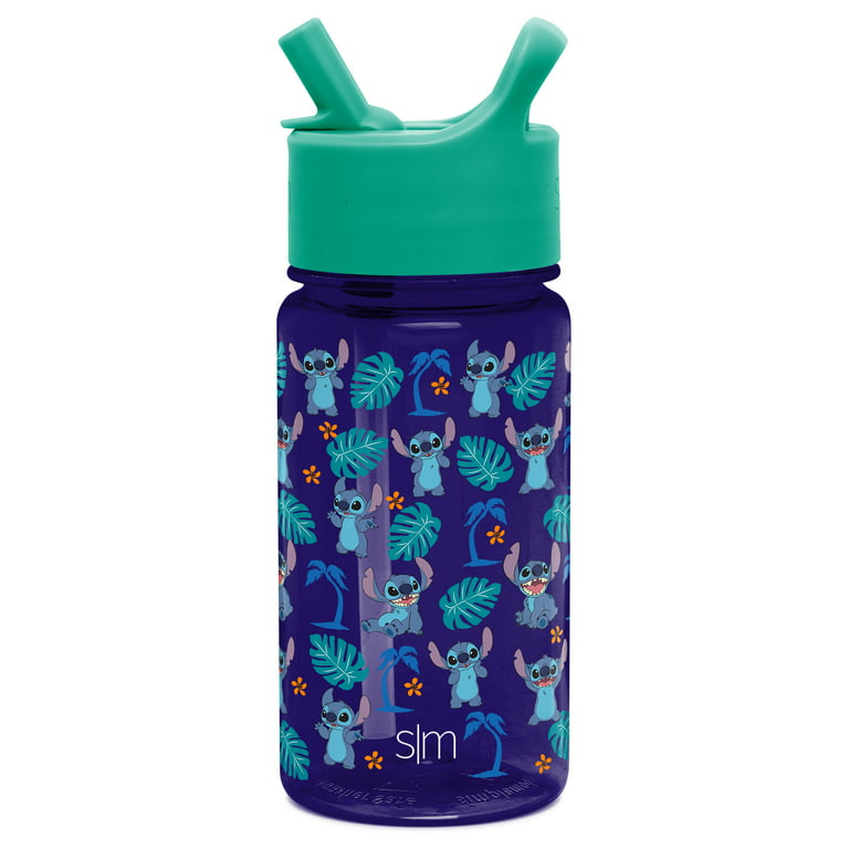 Simple Modern Disney 16oz Summit Kids Tritan Water Bottle with Straw Lid  for Toddler - Dishwasher Safe Travel Tumbler - Disney: Stitch 
