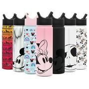 Simple Modern Disney 22 Ounce Summit Water Bottle with Straw Lid - Hydro Vacuum Insulated Flask - 18/8 Stainless Steel Minnie on Blush