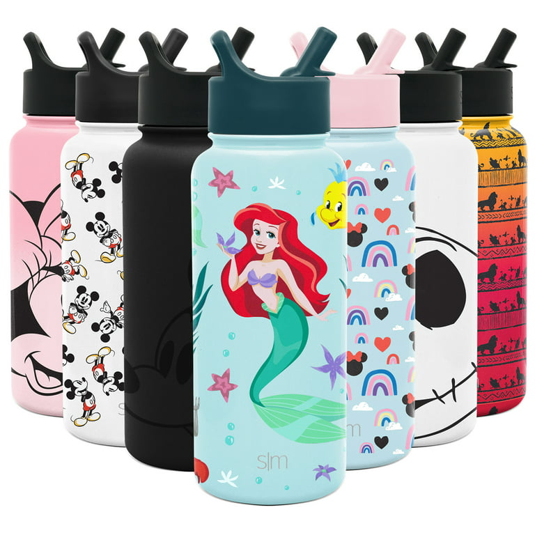 Simple Modern Disney 32oz Water Bottle w/ Straw Lid Insulated Stainless  Steel