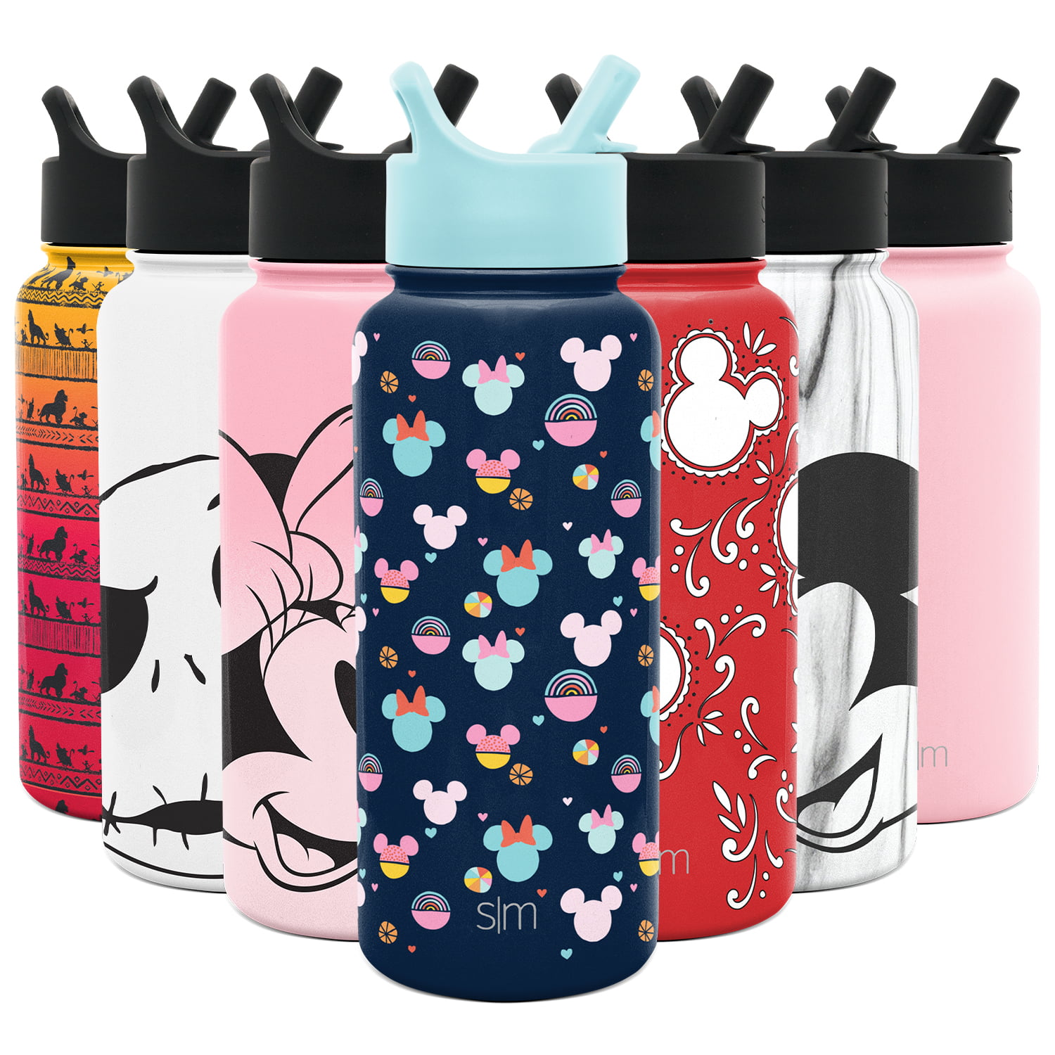 Disney Mickey Mouse Simple Modern 32oz Stainless Steel Water Bottle With  Straw