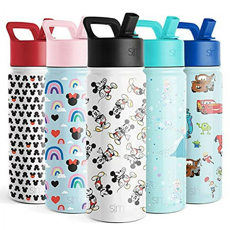  Simple Modern Disney Stitch Water Bottle with Straw Lid, Reusable Insulated Stainless Steel Cup for Girls, School, Summit  Collection