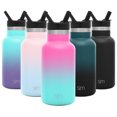 thumbnail image 1 of Simple Modern Kids 12oz. Ascent Water Bottle with Straw Lid - Stainless Steel Hydro Thermos Tumbler - Double Wall Vacuum Insulated Small Reusable Metal Leakproof Ombre: Sorbet, 1 of 7