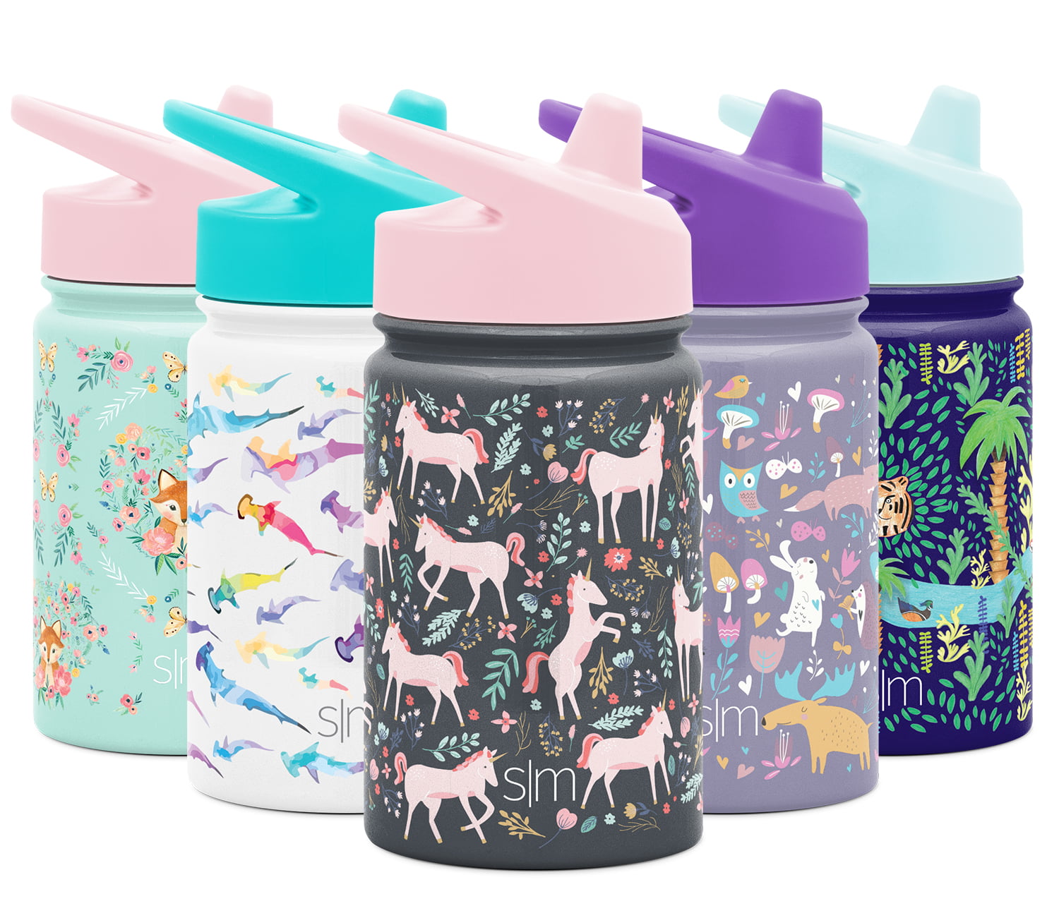 Smart Unicorn Thermos Cups with Straw Travel Coffee Mug Stainless Steel  Kids Water Bottle Home Office Business Gift Milk Mug