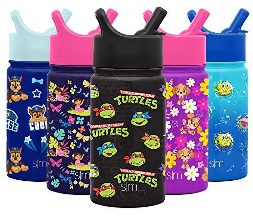 Simple Modern Kids Water Bottle with Straw Lid, Insulated Stainless Steel  Reusable Tumbler for Toddlers, Girls, Boys, Summit Collection
