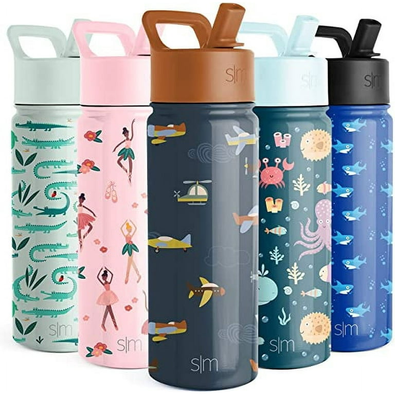 Simple Modern Kids Water Bottle with Straw Lid | Insulated Stainless Steel  Reusable Tumbler for Toddlers, Girls, Boys | Summit Collection | 10oz