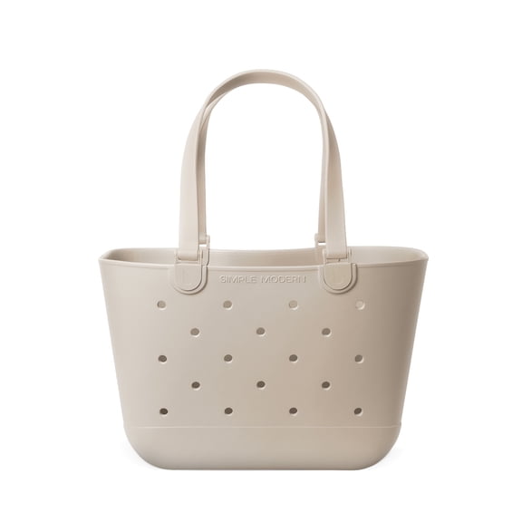 Simple Modern Large Getaway Bag Rubber Tote|Almond Birch
