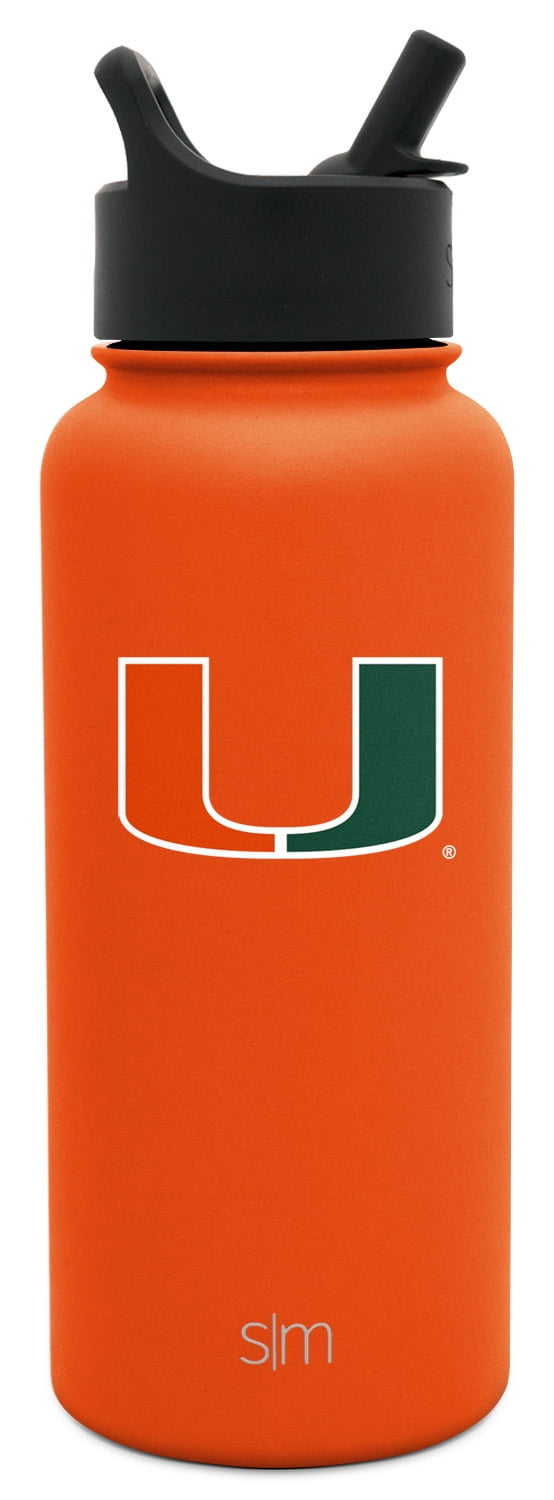 University of Miami 40 oz. Thermo Double-Wall Stainless Steel Water Bottle