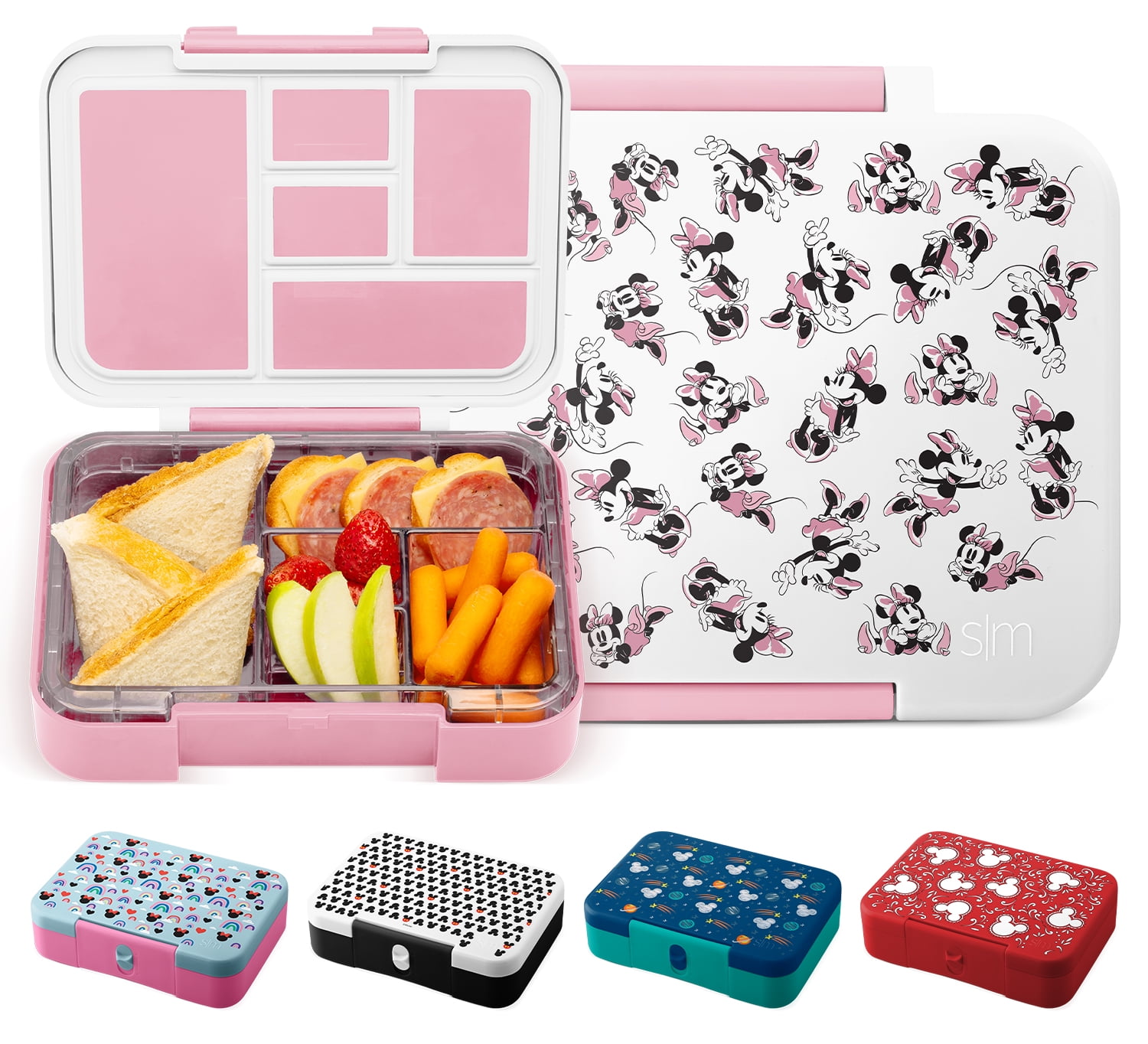 Simple Modern Porter Bento Lunch Box for Kids - Leakproof Divided Container  with 5 compartments for Toddlers, Adults, Men, and Women Disney: Minnie  Retro 