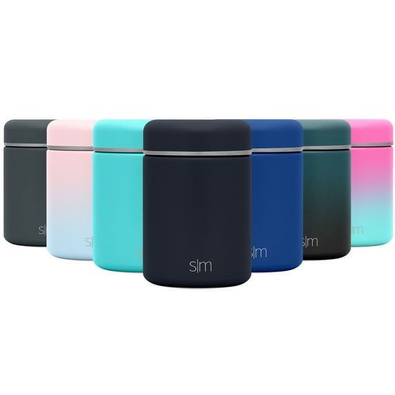 Simple Modern Provision Food Jar for - 12oz Insulated Stainless Steel Lid - Vacuum Insulated Flask Leak Proof Thermos Food Storage Container Flask -Deep Ocean