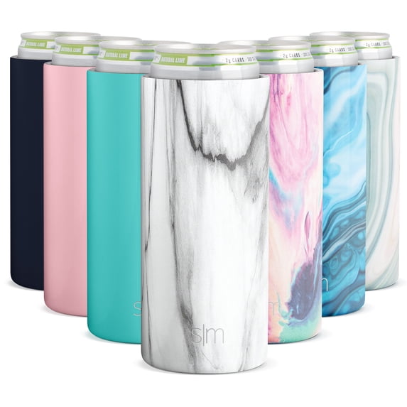 Simple Modern Skinny Can Cooler for Slim Beer & Hard Seltzer 12 oz Insulated Stainless Steel Sleeve