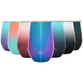 thumbnail image 1 of Simple Modern Spirit 12oz Wine Tumbler Glass with Lid - Vacuum Coffee Mug Stemless Cup 18/8 Stainless Steel -Prism, 1 of 6