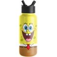 thumbnail image 1 of Simple Modern SpongeBob Water Bottle with Straw Lid Vacuum Insulated Stainless Steel Metal Thermos | Gifts for Women Men Reusable Leak Proof Flask | Summit Collection | 32oz SpongeBob: Smile, 1 of 7