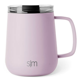 Simple Modern 16oz. Voyager Travel Mug Tumbler with Clear Flip Lid & Straw  - Coffee Cup Vacuum Insulated Flask 18/8 Stainless Steel Hydro Water Bottle  -Rose Gold 