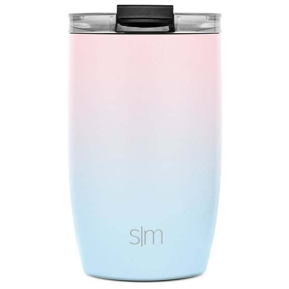 Simple Modern Stainless Steel Vacuum Insulated Voyager Tumbler with Flip Lid and Straws | 12 fl oz