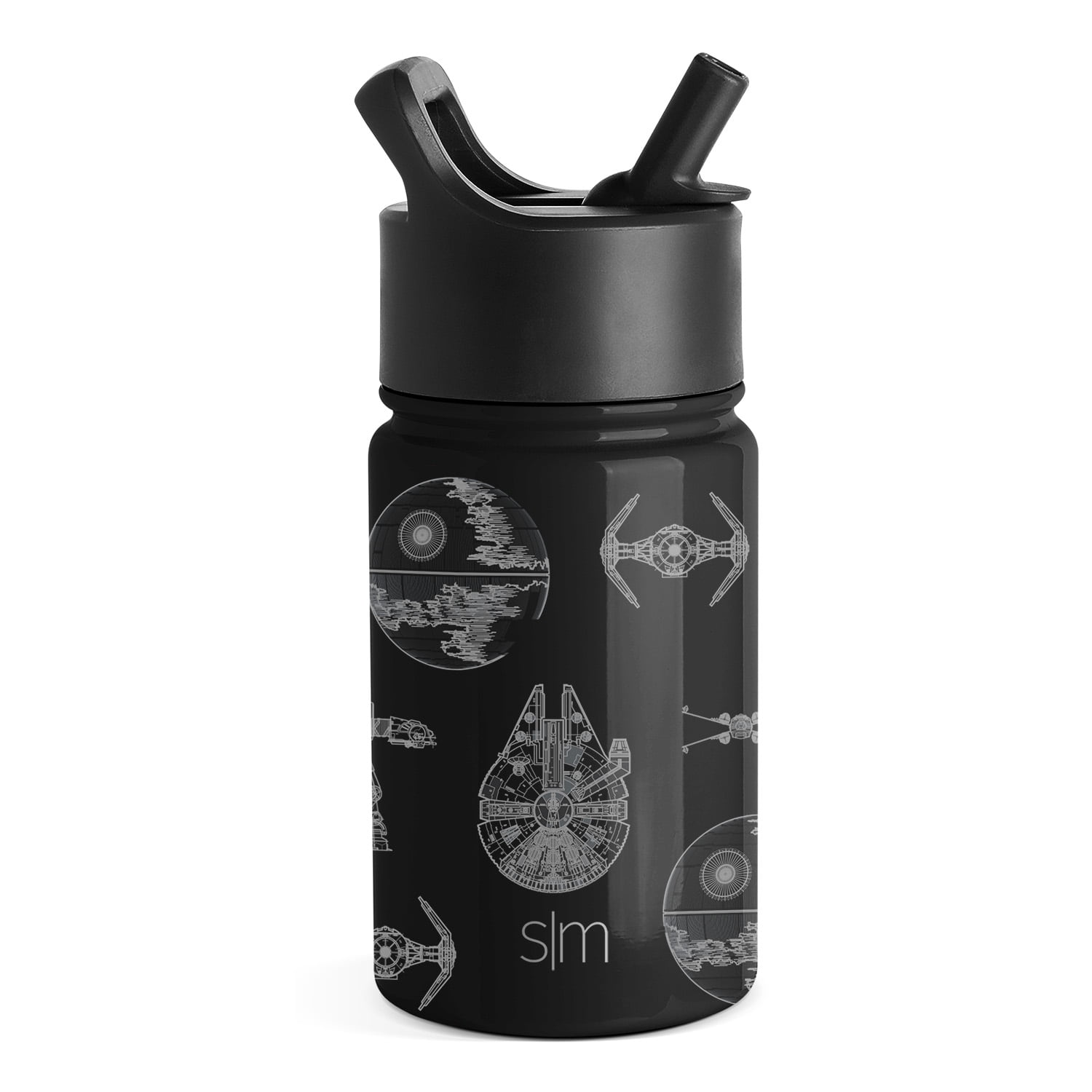  Simple Modern Star Wars Kids Water Bottle with Straw Lid, Insulated Stainless Steel Reusable Tumbler Gifts for School, Toddlers, Boys, Summit Collection