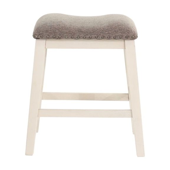 Simple Modern Style - Antiqed Wash Solid Wood - Dining Area - Set of 2 Counter Stools
