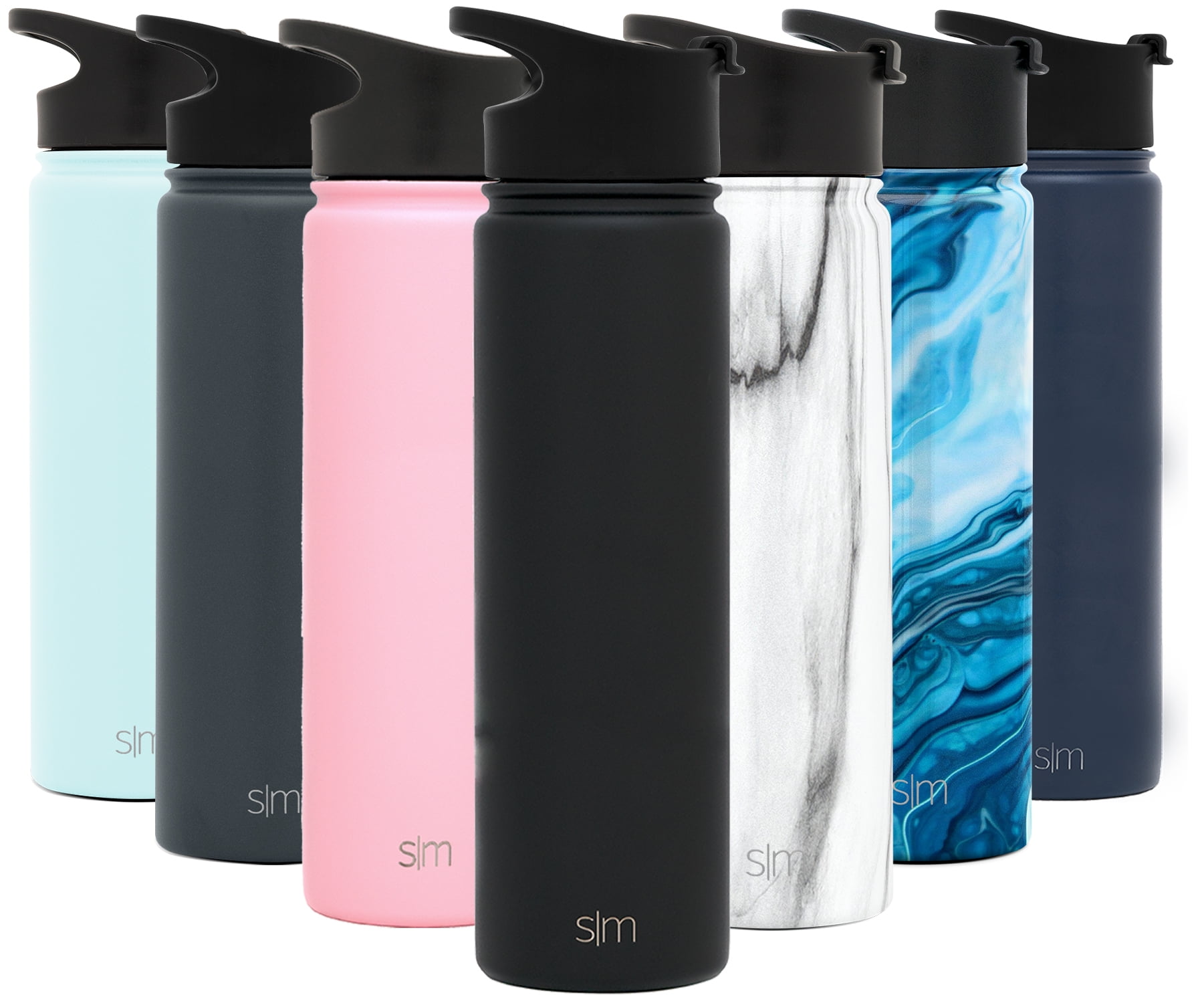 Simple Modern Summit 22 oz Blush Vacuum Insulated Stainless Steel Water  Bottle with Straw and Wide Mouth Lid 